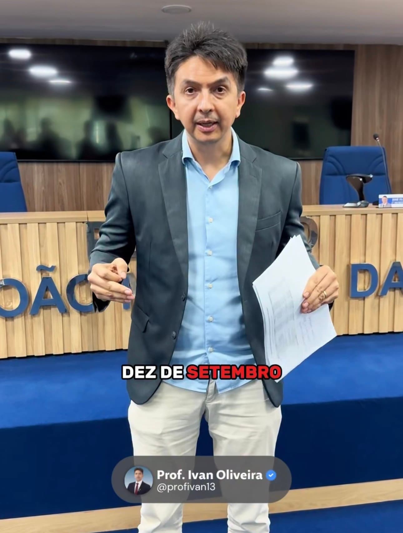 Falta de quorum cancela sessão na Câmara de São Gonçalo do Amarante e trava votação proposta pelo vereador Ivan Oliveira