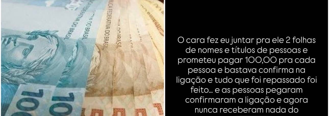 Jovem denuncia suposto "calote" de candidato após promessa de pagamento por dados eleitorais